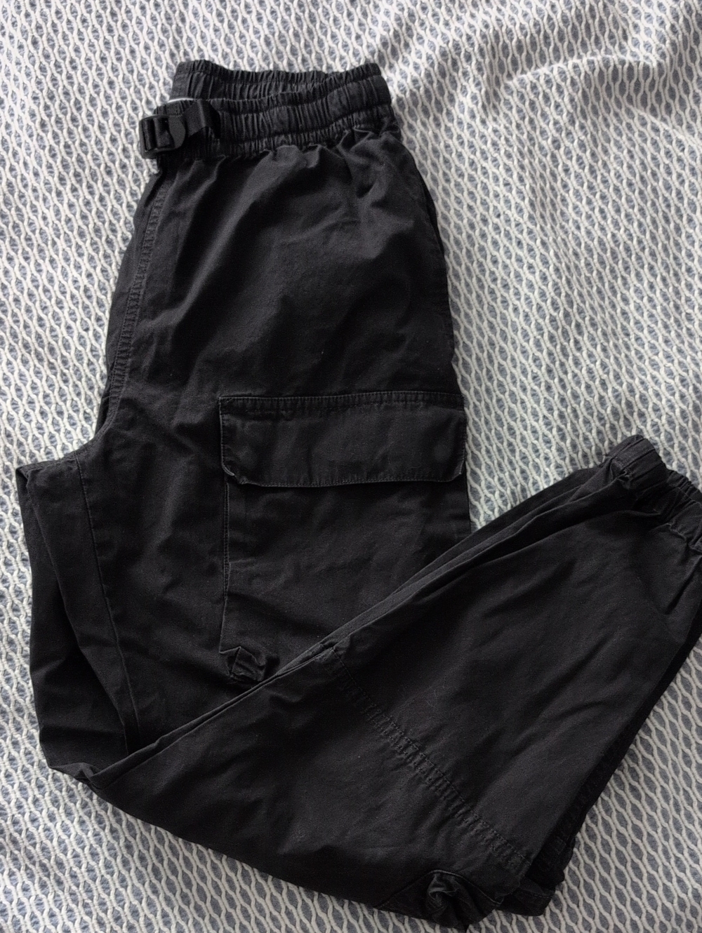 TNA Black Cargo Pants with Utility Pocket Xs